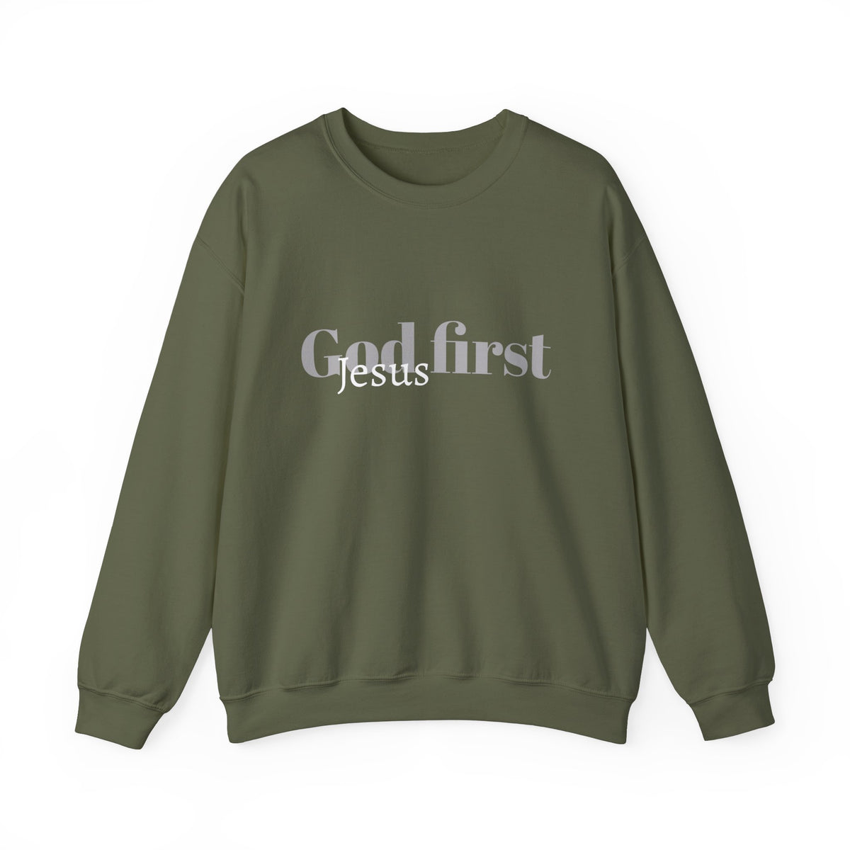God First – Christliches Sweatshirt